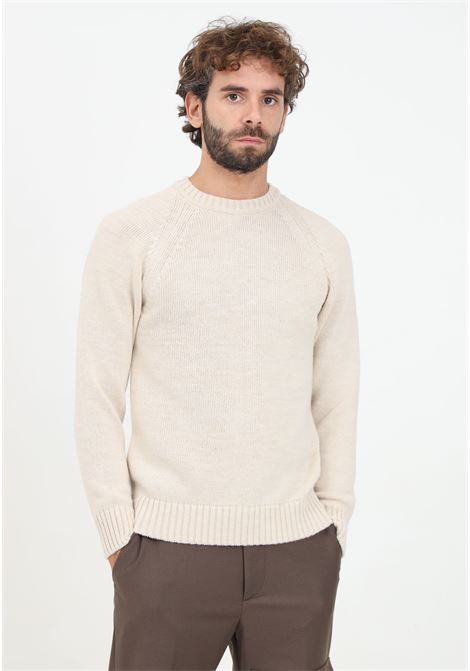 Maglione girocollo beige da uomo IM BRIAN | MA30010025